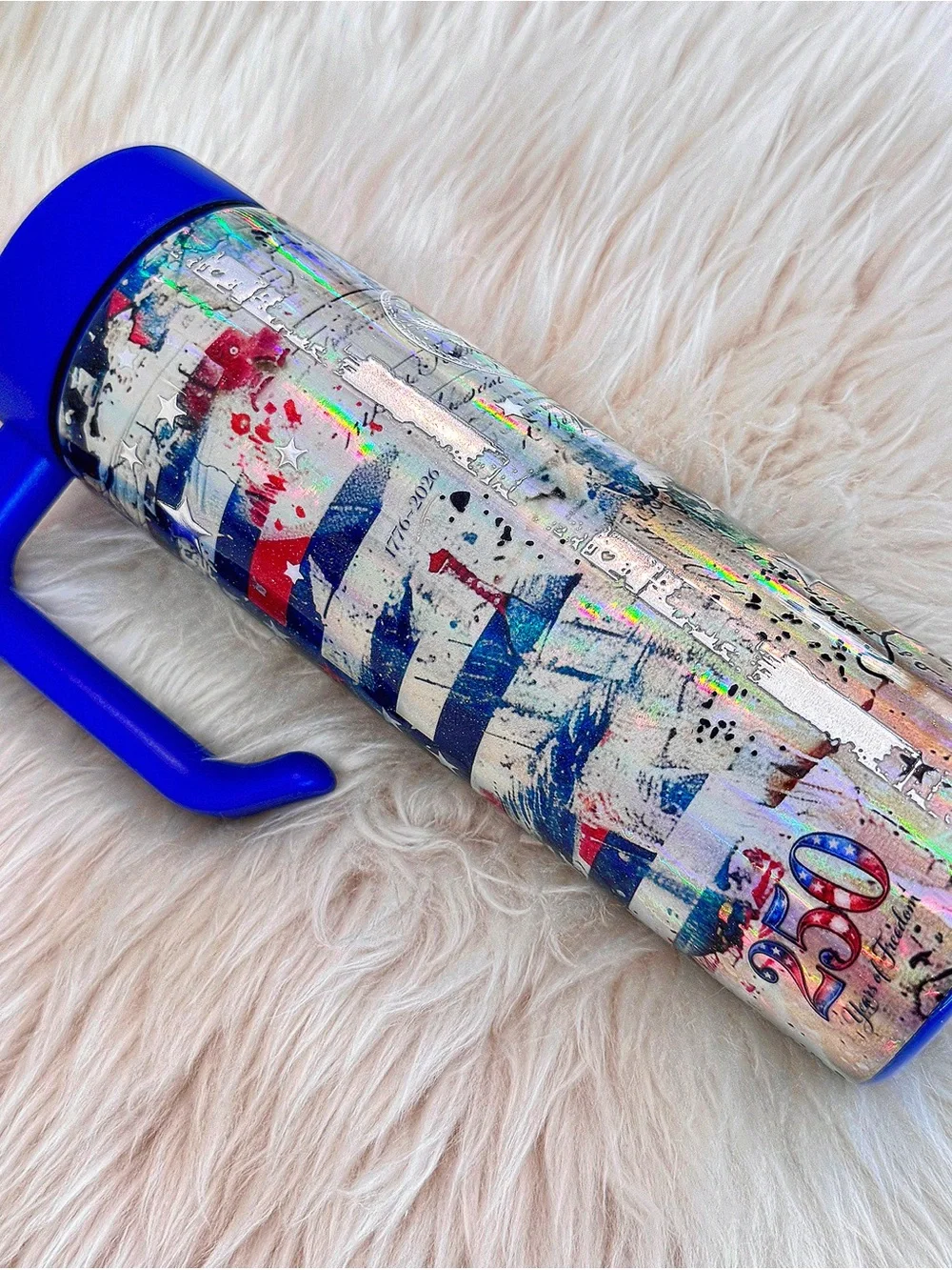 250th Anniversary | 4th of July | Patriotic | Handmade Epoxy Tumbler | 20oz